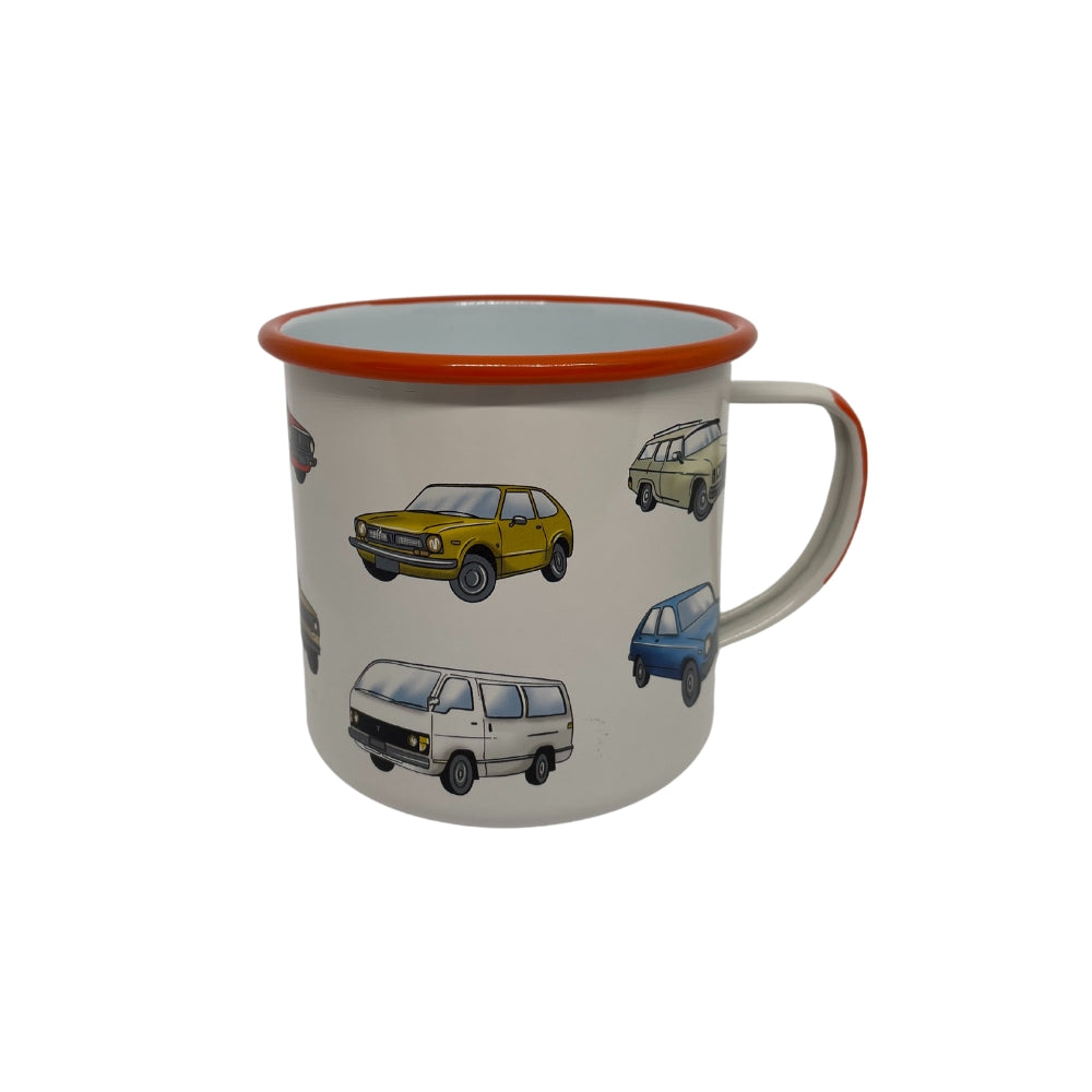 Moana Road Enamel Mug Cars