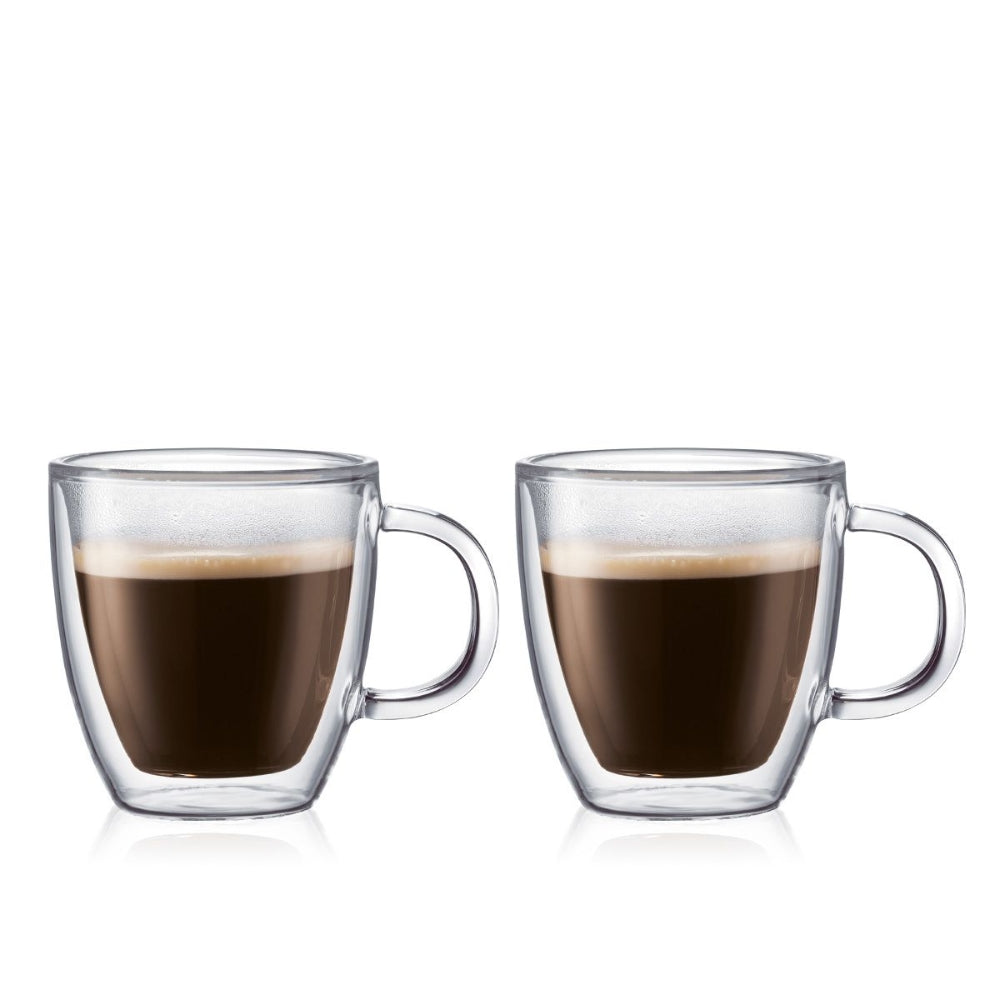 Bodum Bistro Double Wall Mug - 2 Pack (0.15L) | The Coffee Collective