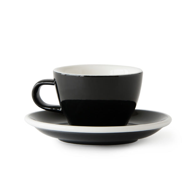 Acme 150ml Flat White Cup &amp; Saucer black