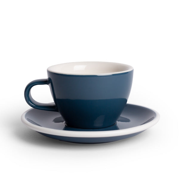 Acme 150ml Flat White Cup &amp; Saucer blue