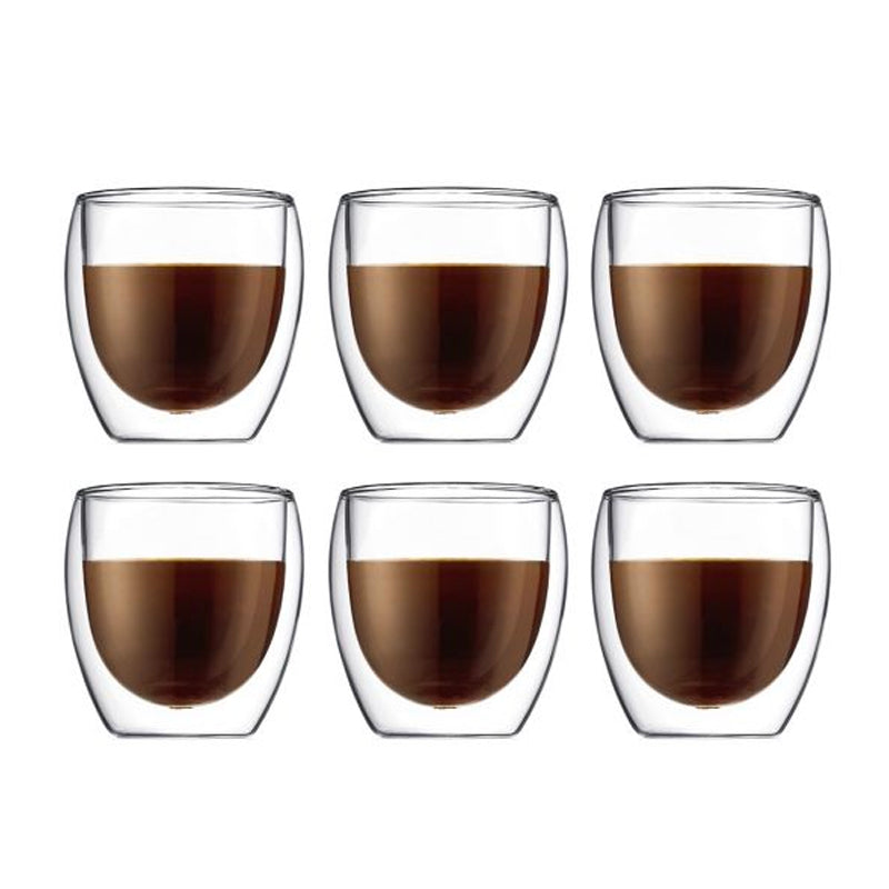 Bodum Pavina Double Wall Glass - 6 Pack (0.25L)